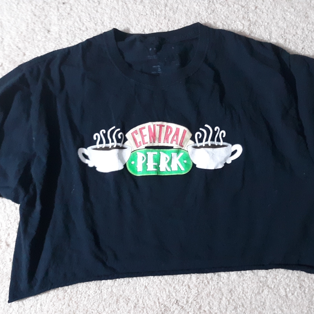 Central perk friends crop top